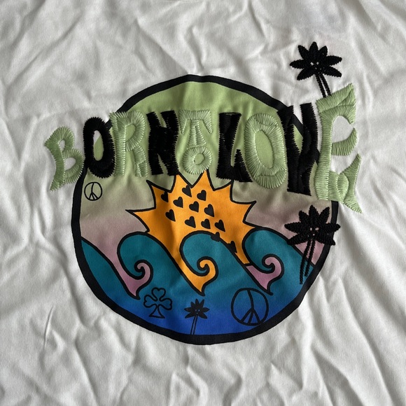 NWT - Scotch & Soda Unisex Embroidered Graphic Short Sleeve Tee -Men M / Women L - Picture 6 of 13